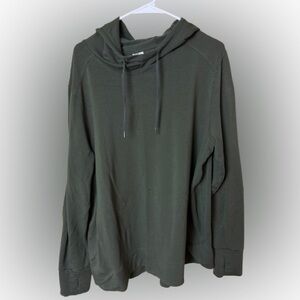 Women’s Athletic Green Hoodie, with thumb holes, XXL